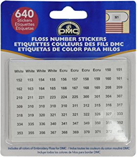 DMC Floss Number Stickers - Click Image to Close